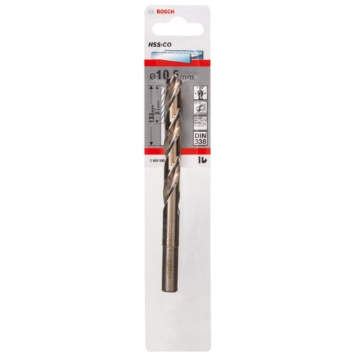 Brocas metálicas HSS-Co, DIN 338