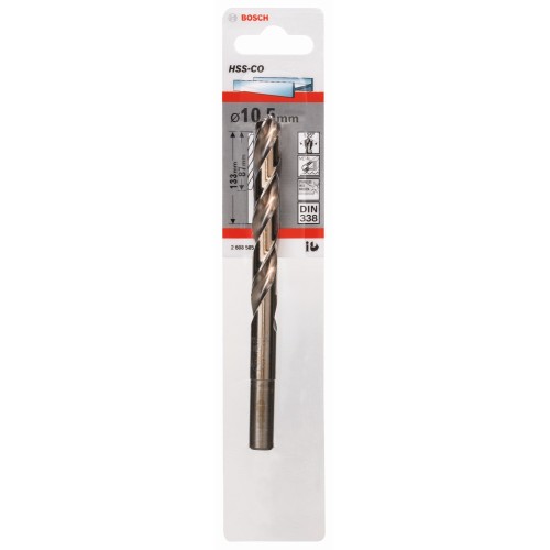 Brocas metálicas HSS-Co, DIN 338