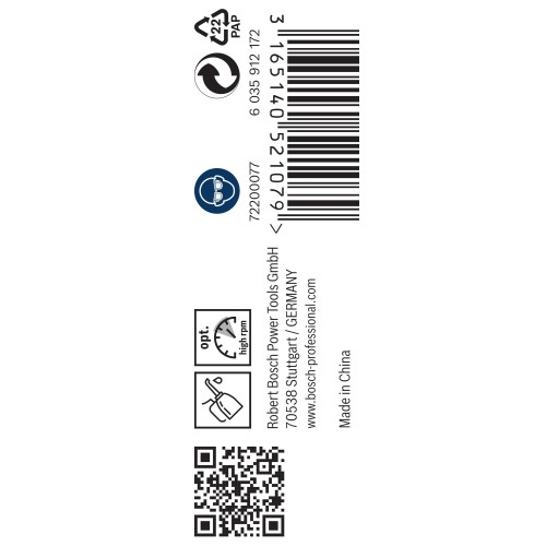 Broca helicoidal PRO Stainless Steel HSS-Co, 1 x 12 x 34 mm, 10 unidades