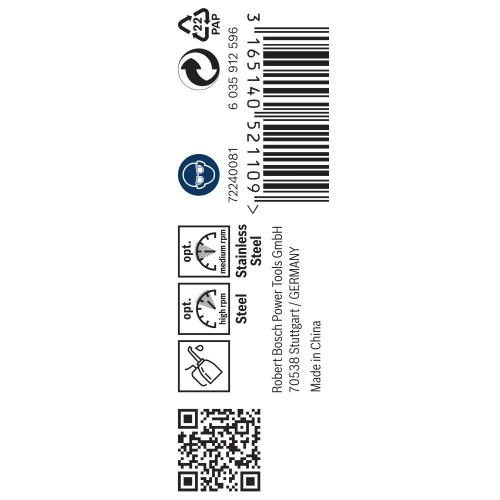 Broca helicoidal PRO Stainless Steel HSS-Co, 2 x 30 x 57 mm, 10 unidades