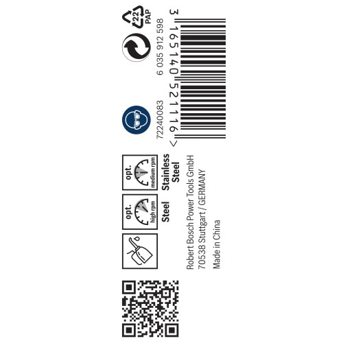 Broca helicoidal PRO Stainless Steel HSS-Co, 3 x 33 x 61 mm, 10 unidades