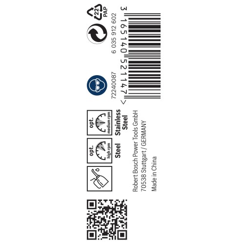 Broca helicoidal PRO Stainless Steel HSS-Co, 3,5 x 39 x 70 mm, 10 unidades
