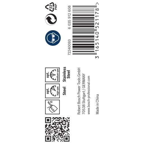 Broca helicoidal PRO Stainless Steel HSS-Co, 4,2 x 43 x 75 mm, 10 unidades