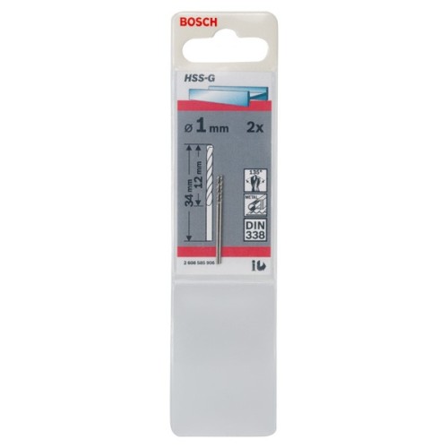 Broca para metal HSS-G, DIN 338