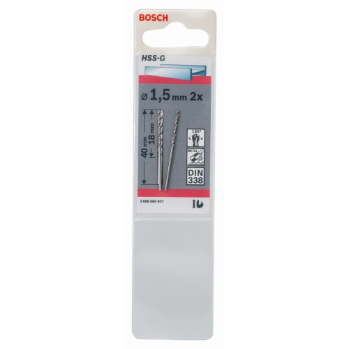 Broca para metal HSS-G, DIN 338
