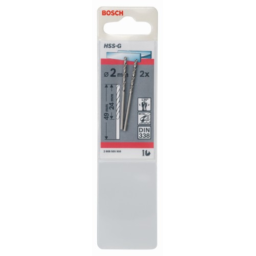 Broca para metal HSS-G, DIN 338