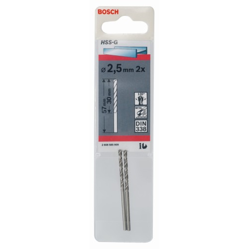 Broca para metal HSS-G, DIN 338