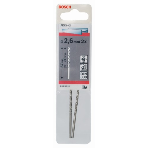 Broca para metal HSS-G, DIN 338