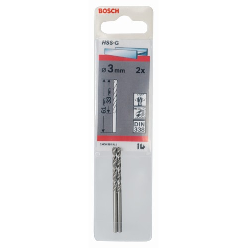 Broca para metal HSS-G, DIN 338