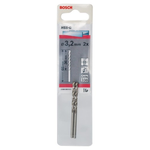 Broca para metal HSS-G, DIN 338