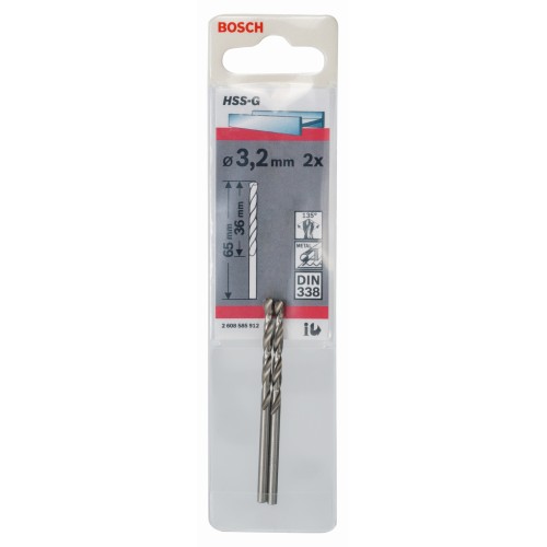 Broca para metal HSS-G, DIN 338