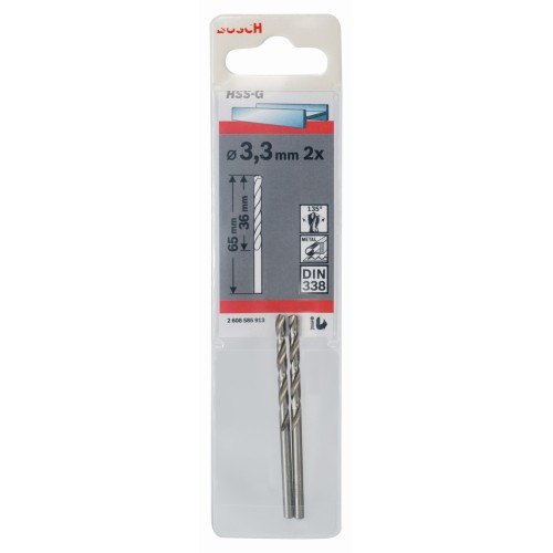 Broca para metal HSS-G, DIN 338