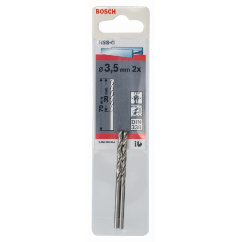 Broca para metal HSS-G, DIN 338