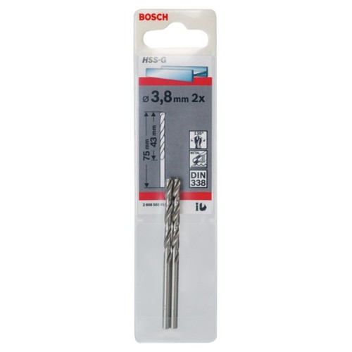 Broca para metal HSS-G, DIN 338