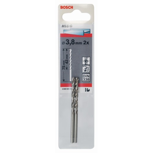 Broca para metal HSS-G, DIN 338