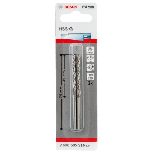 Broca para metal HSS-G, DIN 338
