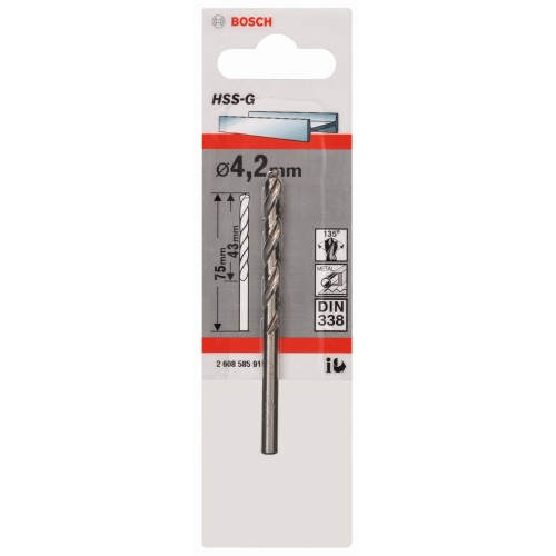 Broca para metal HSS-G, DIN 338