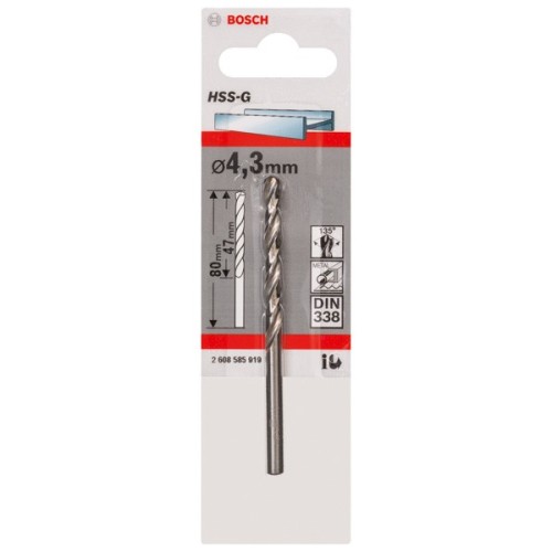 Broca para metal HSS-G, DIN 338