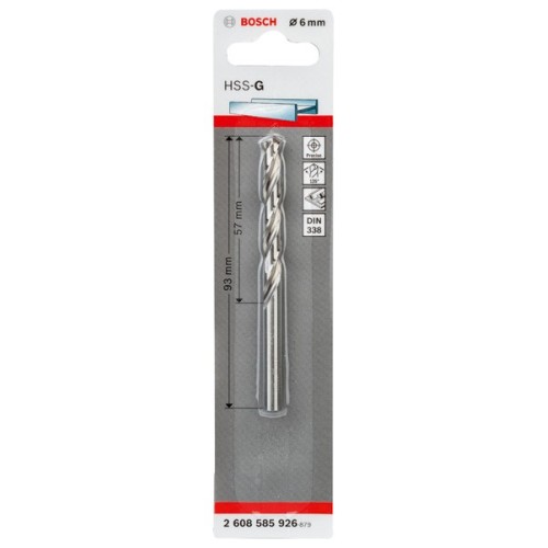 Broca para metal HSS-G, DIN 338
