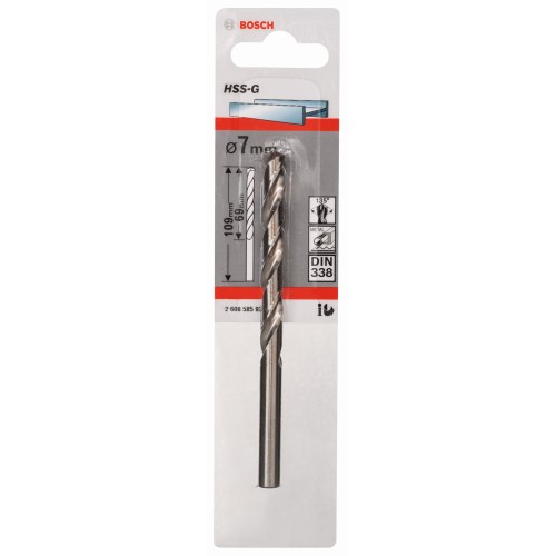 Broca para metal HSS-G, DIN 338