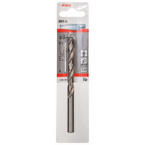 Broca para metal HSS-G, DIN 338