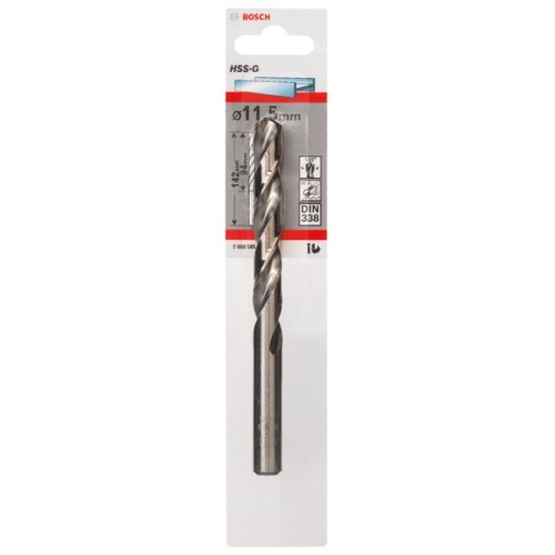 Broca para metal HSS-G, DIN 338