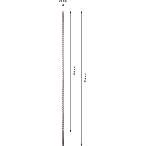 Broca PRO SDS max-7, 20x1200x1320 mm