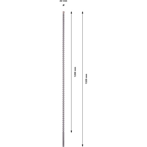 Broca PRO SDS max-7, 22x1200x1320 mm