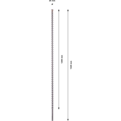 Broca PRO SDS max-7, 25x1200x1320 mm