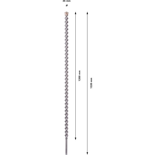 Broca PRO SDS max-7, 35x1200x1320 mm