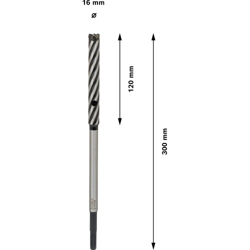 Broca PRO SDS plus Rebar Cutter, 16 x 120 x 300 mm
