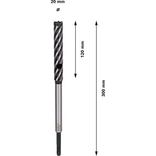 Broca PRO SDS plus Rebar Cutter, 20 x 120 x 300 mm