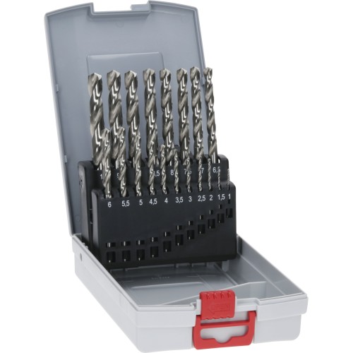 Set de brocas helicoidales PRO Metal HSS-G, 19 uds.