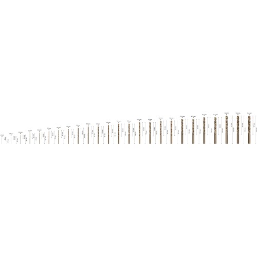 Set de brocas PRO Stainless Steel HSS-Co, 25 uds.