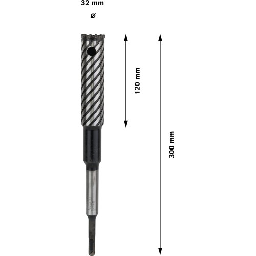 Broca PRO SDS plus Rebar Cutter, 32 x 120 x 300 mm