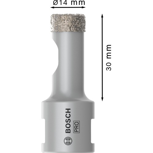 Corona en seco PRO Ceramic dry, 14 x 30 x 22,23 mm