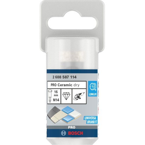Corona en seco PRO Ceramic dry, 16 x30 x 22,23 mm