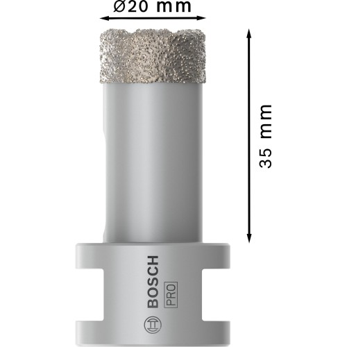 Corona en seco PRO Ceramic dry, 20 x 35 x 22,23 mm
