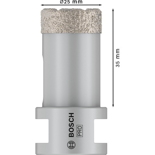 Corona en seco PRO Ceramic dry, 25 x 35 x 22,23 mm