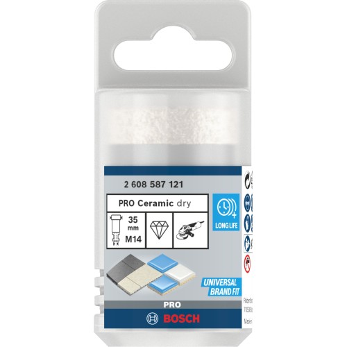 Corona en seco PRO Ceramic dry, 35 x 35 x 22,23 mm