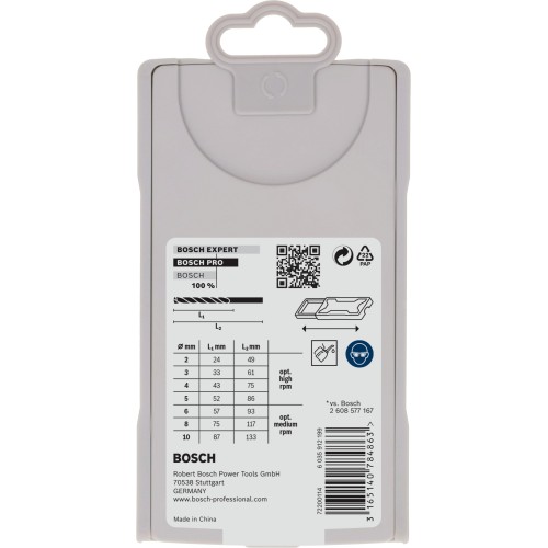 Set de brocas PRO Stainless Steel HSS-Co, 7 uds.