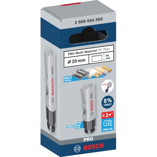 Sierra de corona PRO Multi Material PC Plus, 20 mm