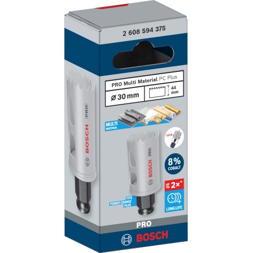 Sierra de corona PRO Multi Material PC Plus, 30 mm
