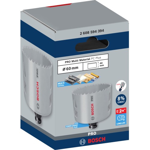 Sierra de corona PRO Multi Material PC Plus, 60 mm