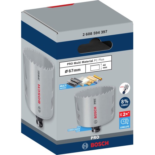 Sierra de corona PRO Multi Material PC Plus, 67 mm