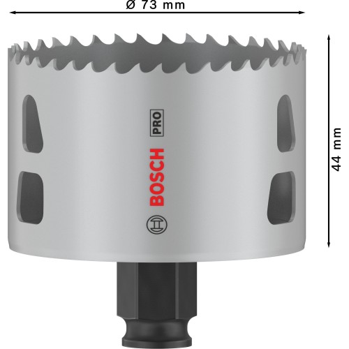Sierra de corona PRO Multi Material PC Plus, 73 mm
