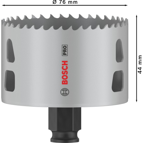Sierra de corona PRO Multi Material PC Plus, 76 mm