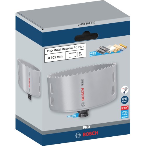 Sierra de corona PRO Multi Material PC Plus, 102 mm