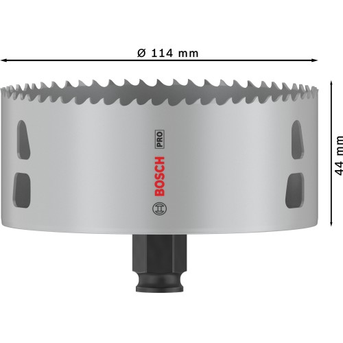 Sierra de corona PRO Multi Material PC Plus, 114 mm