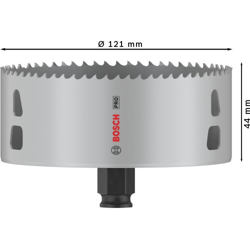 Sierra de corona PRO Multi Material PC Plus, 121 mm